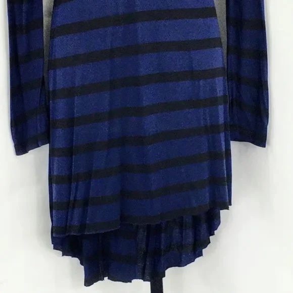 A.L.C. Cutout Dress Long Sleeve Blue Striped T Shirt Crewneck Size S - Picture 5 of 11